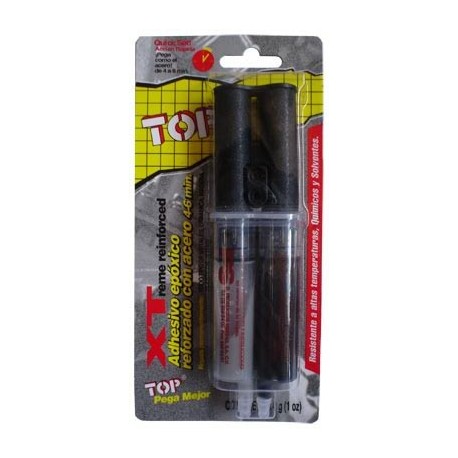 Jeringa Negra Pegamento Epóxico