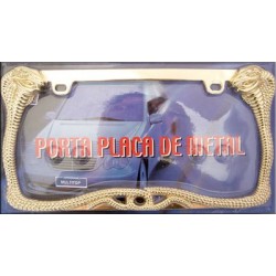 Portaplaca Metálico Cobra