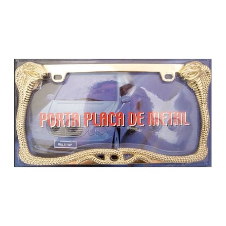 Portaplaca Metálico Cobra