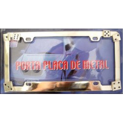 Portaplaca Metálico Dados