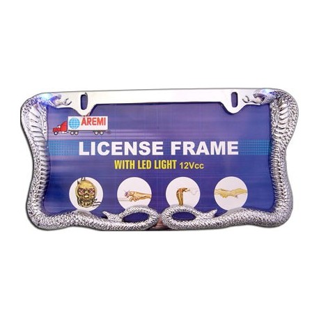 Portaplaca Metálico Cobra LED´s