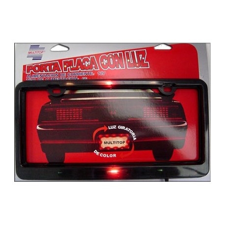 Portaplaca Luz Rotativa