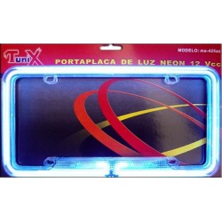 Portaplaca Luz Neón