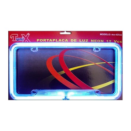 Portaplaca Luz Neón