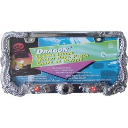 Portaplaca Metálico Dragón