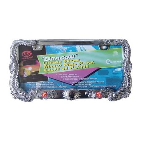 Portaplaca Metálico Dragón