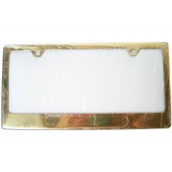 Portaplaca Metálico Dorado