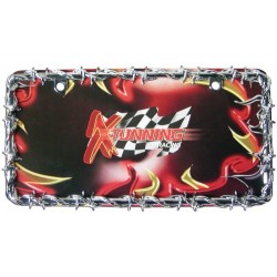 Portaplaca Metálico Púas