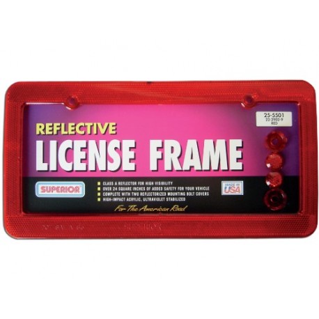 Portaplaca Reflejante