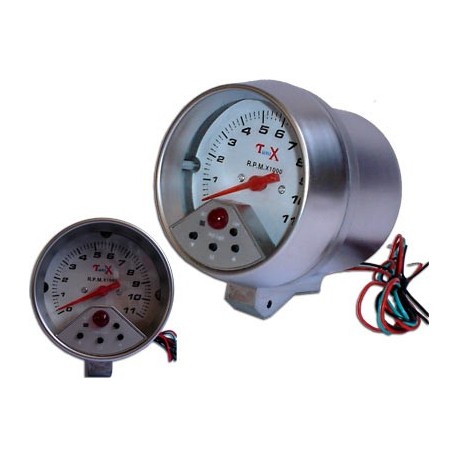 Tacómetro 3" 3/4 Cara Blanca