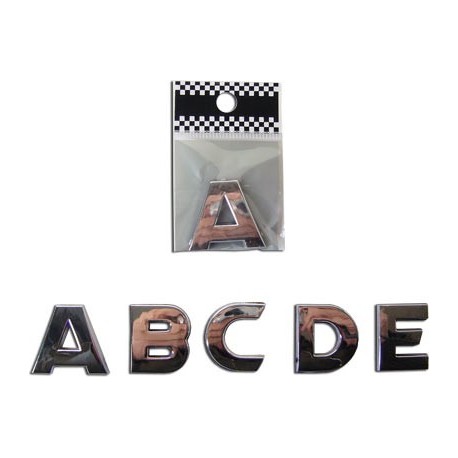 Letras Decorativas Cromadas