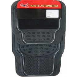 Juego de Tapete 4 Piezas Hule con Alfombra