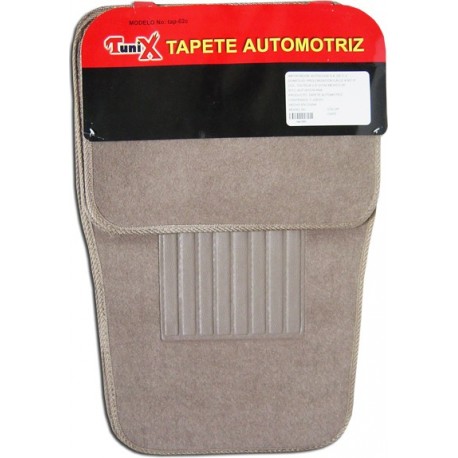 Juego de Tapete 4 Piezas Alfombra con Posapié