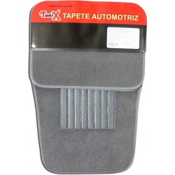 Juego de Tapete 4 Piezas Alfombra con Posapié