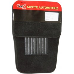 Juego de Tapete 4 Piezas Alfombra con Posapié