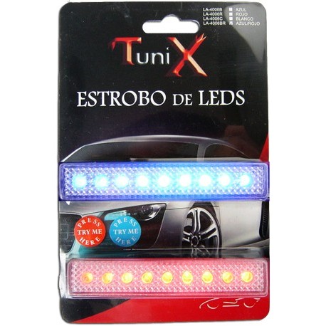 Estrobo LED´s Azul/Rojo