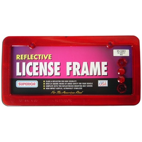 Portaplaca con Reflejante