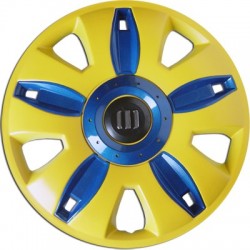 Polvera ABS Amarilla/Azul