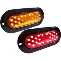 Plafón Ovalado Negro 24 LED