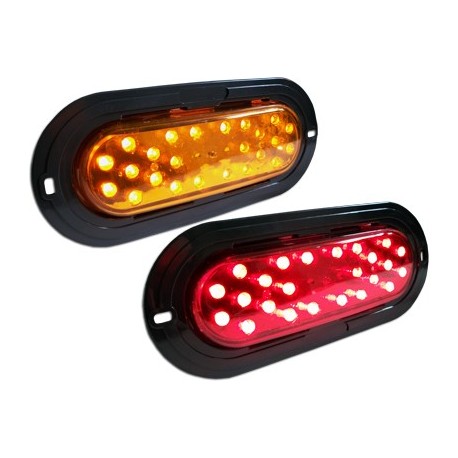 Plafón Ovalado Negro 24 LED