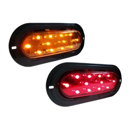 Plafón Ovalado Negro 12 LED