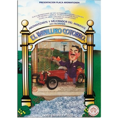 Aromatizante Placa Vainillino Cotorro