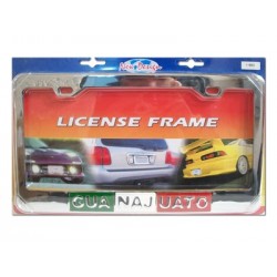 Porta Placa Metálico Cromado