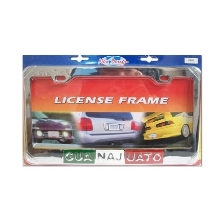 Porta Placa Metálico Cromado