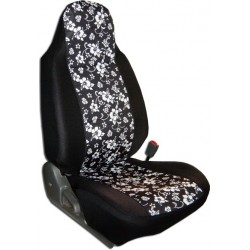Cubreasientos Genesys Flores Negro