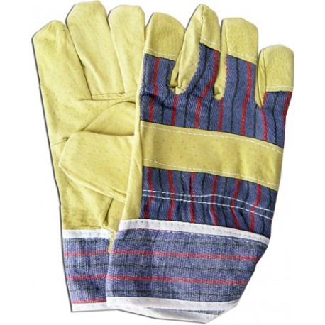 Guantes de Gamuza con Tela