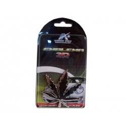 Emblema Cromado 3D Marihuana