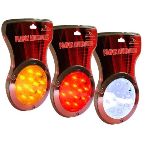 Plafón Embutir Filo Cromado 12 LED´s