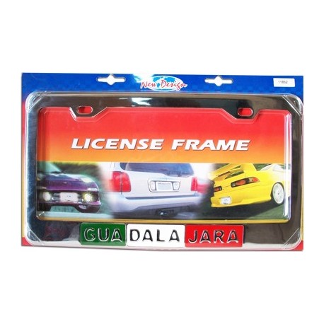 Porta Placa Metálico Guadalajara