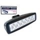 Faro rectangular metalico 16x4.5 6 leds 18 w pieza